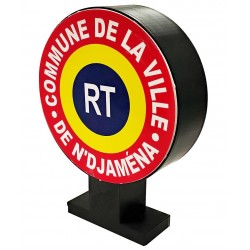 12V LED Lighted Car Dashboard Magnetic Sign