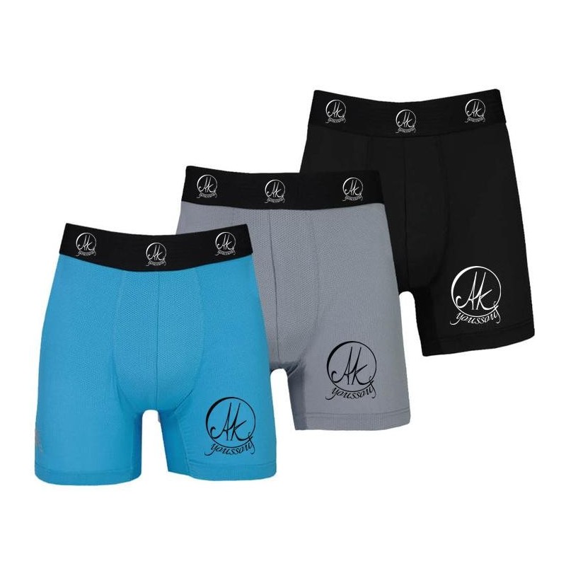 AKyoussouf Men's Athletic Mesh 3 Pack Boxer Brief