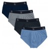 AKyoussouf Men's Breathable Cotton-Mesh Brief Underwear, Assorted 4 Pack